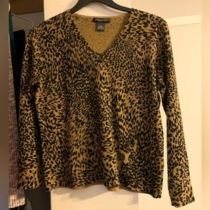 Good Clothes - Leopard Print Black and Tan/Brown Women’s Large